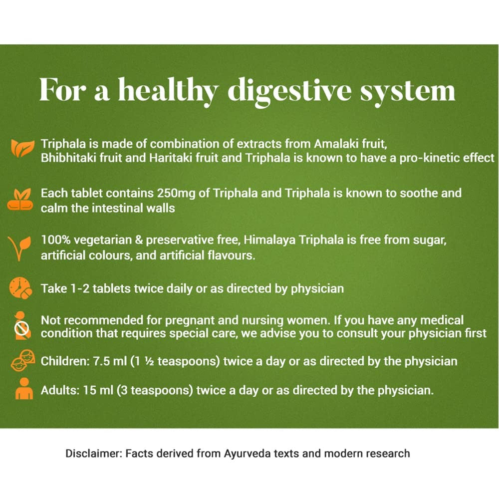 Himalaya Wellness Pure Herbs Triphala Bowel Wellness - Distacart